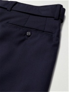 Officine Générale - Hugo Straight-Leg Belted Wool Suit Trousers - Blue