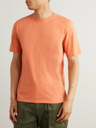 Folk - Garment-Dyed Cotton-Jersey T-Shirt - Orange