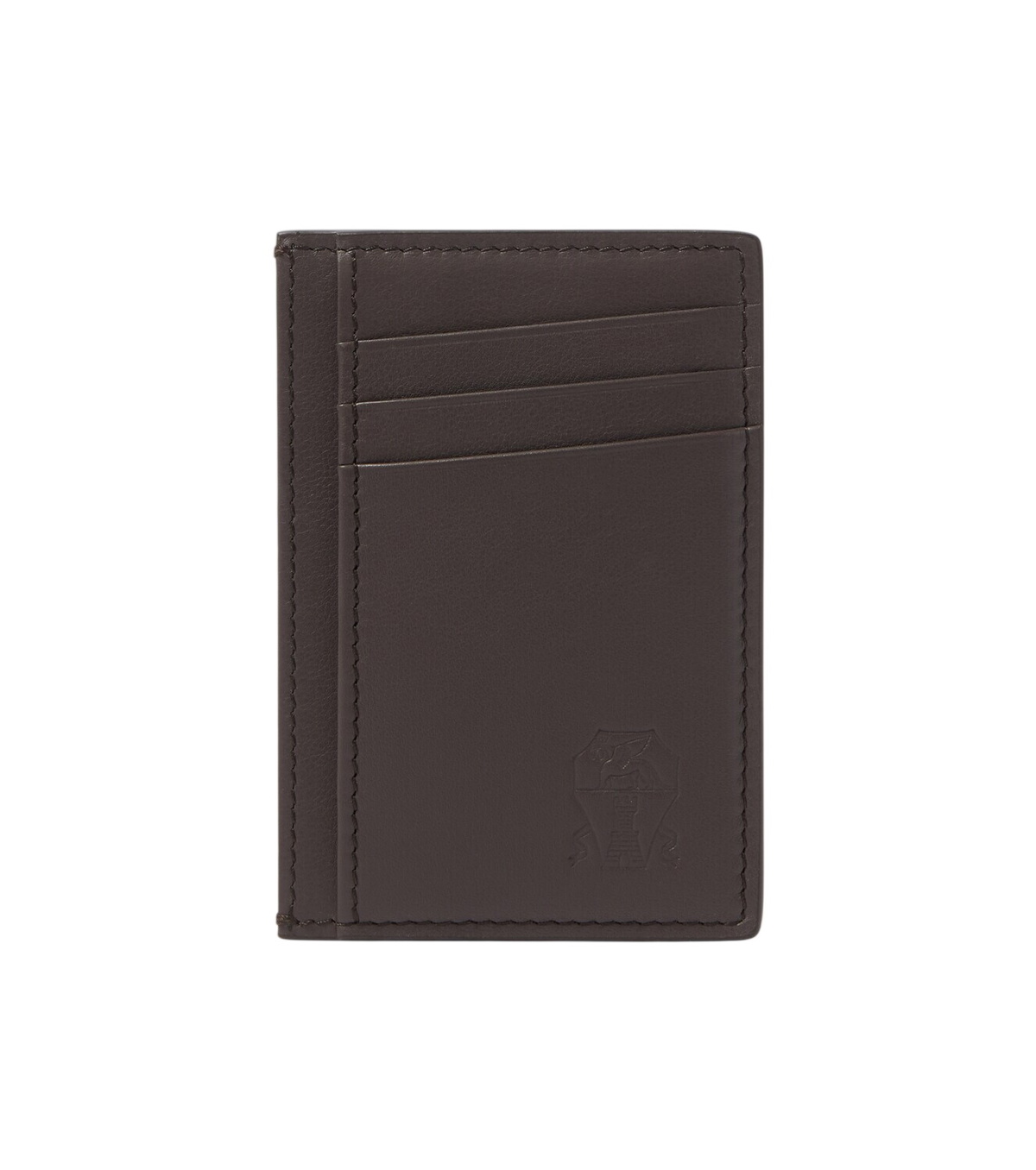 Brunello Cucinelli - Burnished Full-Grain Leather Billfold Wallet
