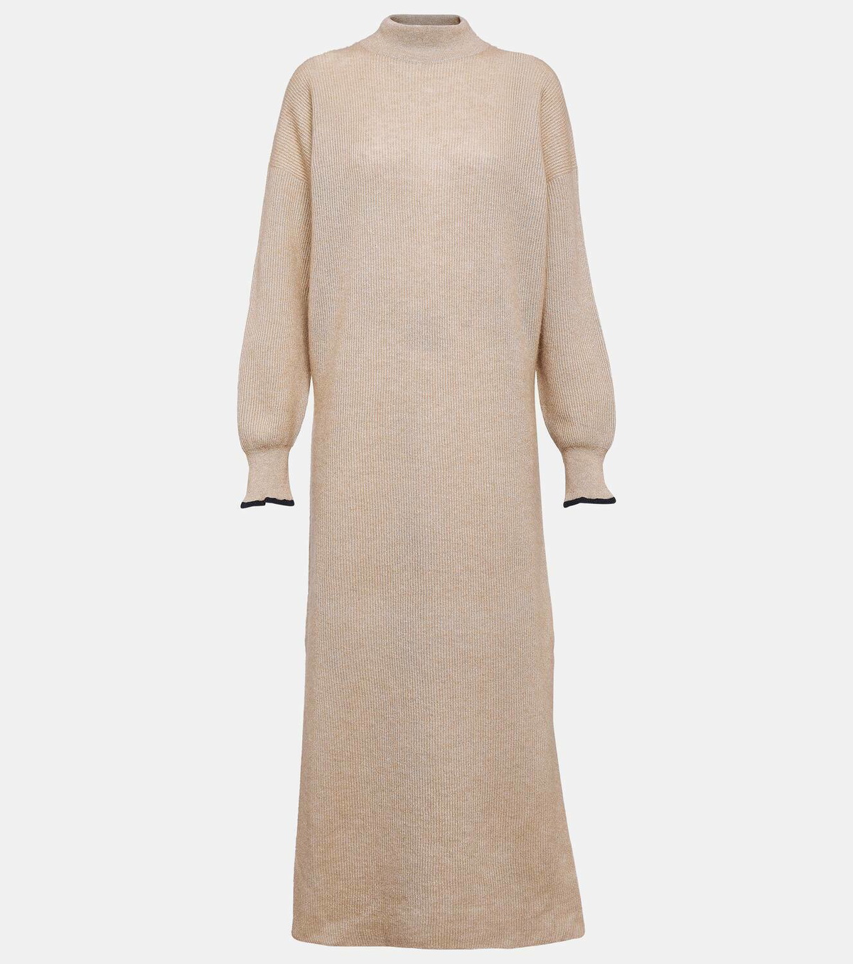 Brunello Cucinelli Alpaca and cotton midi dress Brunello Cucinelli