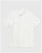 Wood Wood Thor Cotton Linen Shirt White - Mens - Shortsleeves