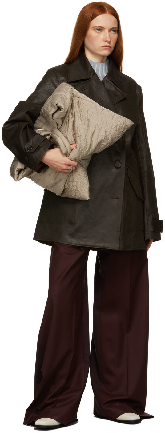 GAUCHERE Burgundy Tekin Trousers