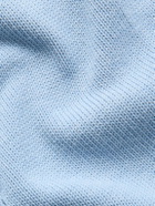 McQueen - Distressed Cotton Sweater - Blue