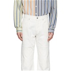 JW Anderson Off-White Patched Jeans