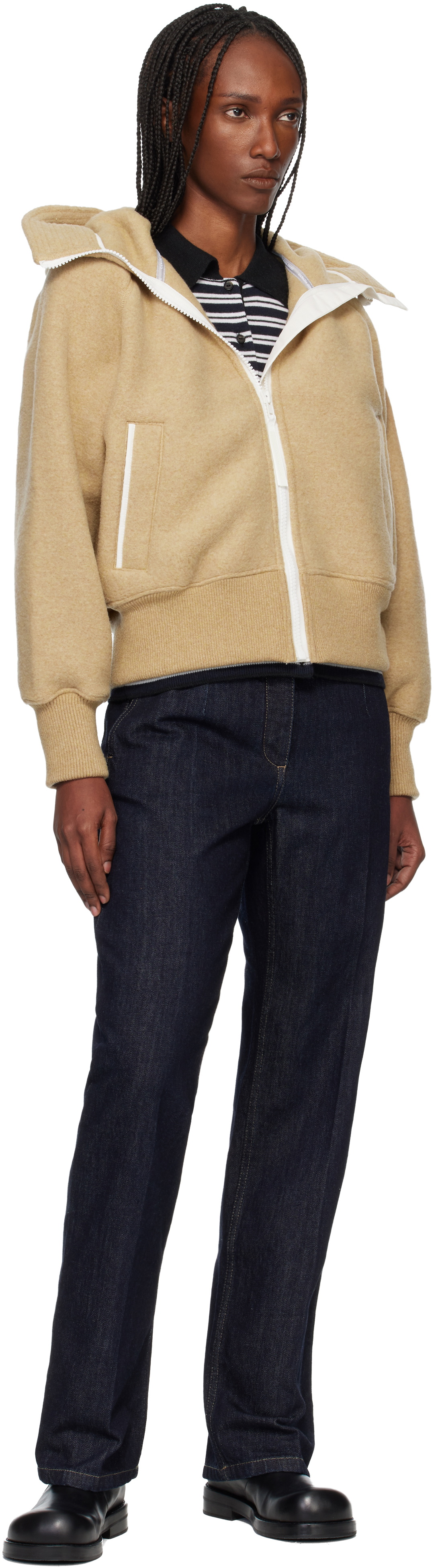 Canada Goose Beige 'White Label' Chilliwack Bomber Jacket