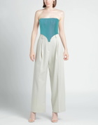 Laquan Smith Womens Top Turquoise