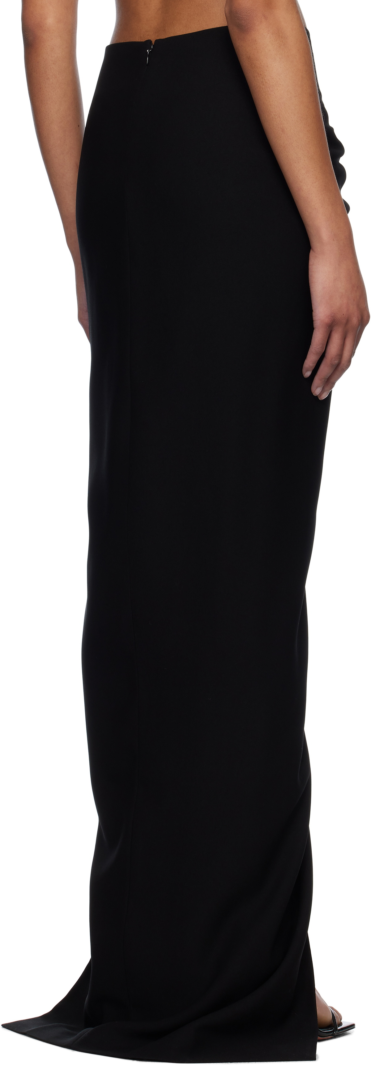 Mônot Black Torpedo Maxi Skirt