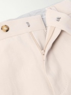 Brunello Cucinelli - Slim-Fit Pleated Linen Suit Trousers - Pink