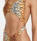 Reina Olga Marina tiger-print bikini