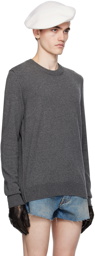 Maison Margiela Gray Crewneck Sweater