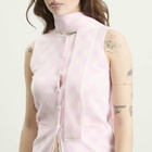 House Of Sunny Women's Pink Ladies Peggy Vest in Blush Lace