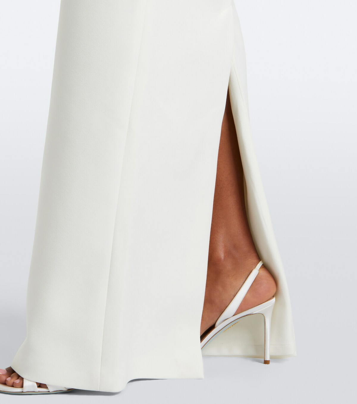 Safiyaa One-shoulder crêpe gown