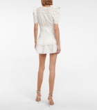 LoveShackFancy Rena embroidered cotton minidress