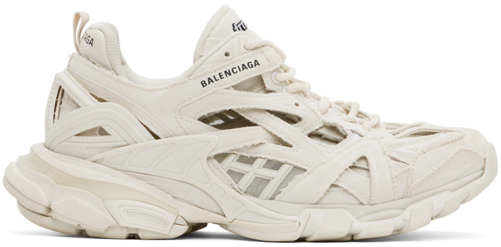 Photo: Balenciaga Off-White Track 2.0 Open Sneakers