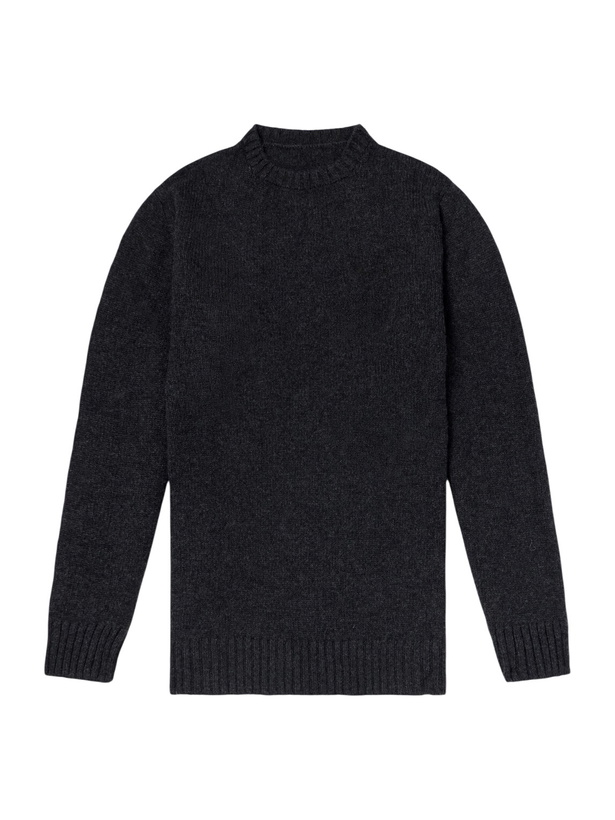 Photo: Anderson & Sheppard - Super Soft Cashmere Sweater - Gray