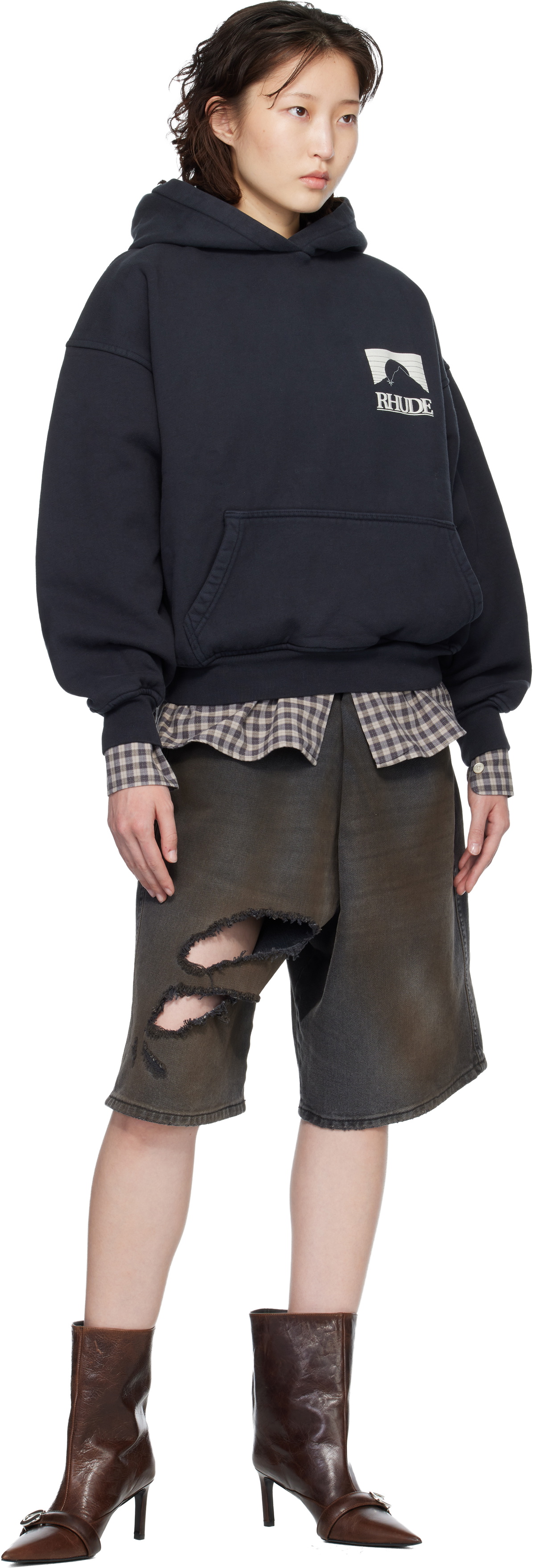 Rhude Black Moonlight Pack Hoodie