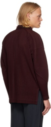 Homme Plissé Issey Miyake Burgundy Monthly Color November Polo