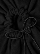 Simone Rocha - Ruched Cutout Cotton-Blend Jersey Hoodie - Black