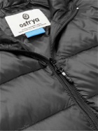 OSTRYA - Torpid Logo-Appliquéd Quilted Nylon-Ripstop Down Jacket - Black