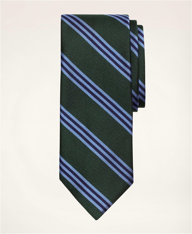 Photo: Brooks Brothers Men's Rep Tie | Green/Light Blue