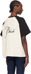 Rhude Black & Off-White Raglan T-Shirt
