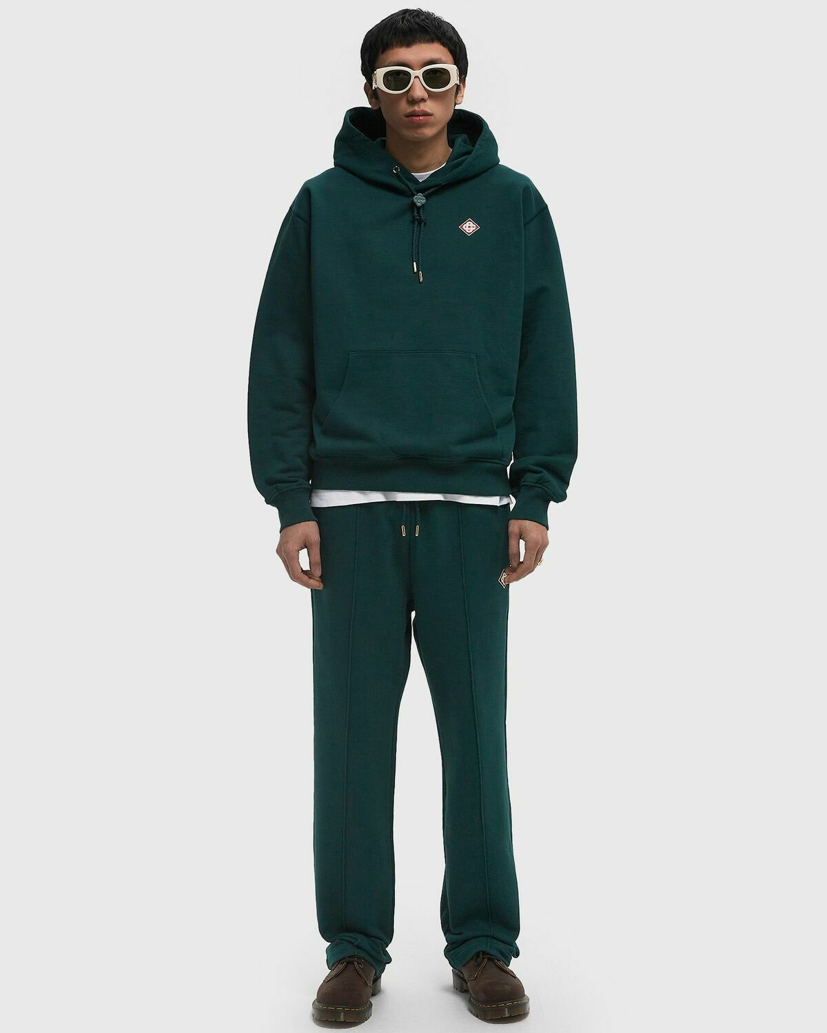 Casablanca EMBROIDERED CC PATCH HOODIE Green Mens Hoody