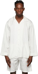 Cleverly Laundry White Long Sleeve Pyjama Shirt