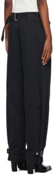 Dion Lee Black Belted Shell Trousers