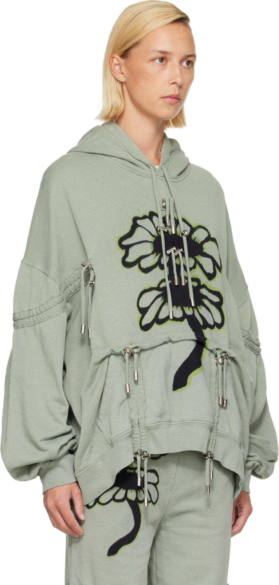 Collina Strada Green Burst Hoodie