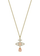 Vivienne Westwood Olympia Pavé Drop Pendant Necklace - Gold - One Size
