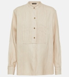 Loro Piana Pleated silk blouse