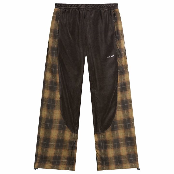 Photo: TTT MSW Women's Velours Track Pants in Brown