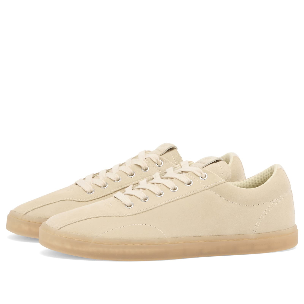 Stepney Workers Club Men's Surma Suede Sneaker in Oat