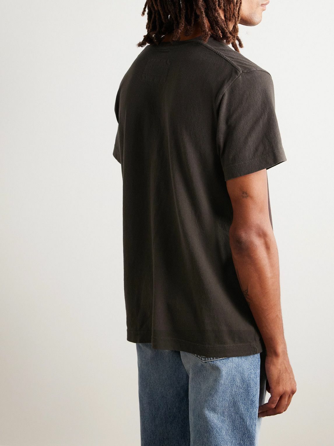 Nili Lotan - Brandon Cotton-Jersey T-Shirt - Brown
