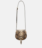 Chloé Marcie Mini snake-effect leather crossbody bag
