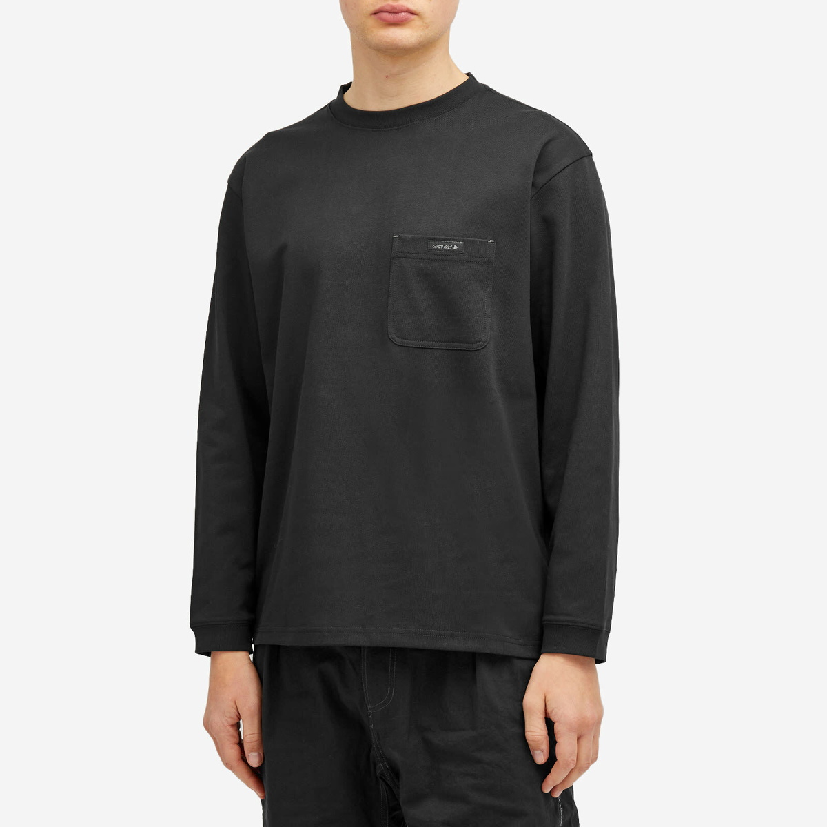 【新品未使用✨️】GRAMICCI and wander ブラック長袖カットソー Gramicci Men's x and wander Backprint Long Sleeve T-Shirt in Black