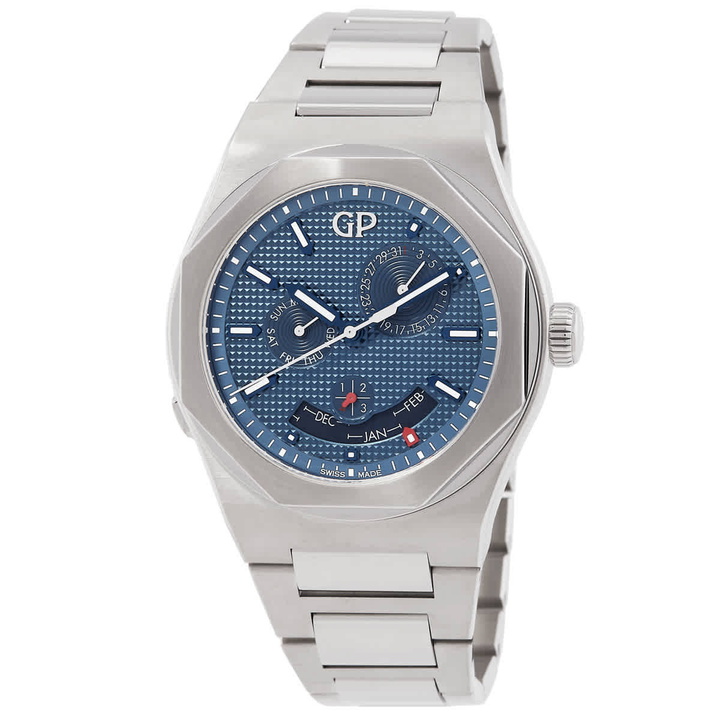 Photo: Girard Perregaux Laureato Perpetual Automatic Blue Dial Watch 81035-11-431-11A