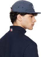Thom Browne Blue 5-Panel Hector Corduroy Cap