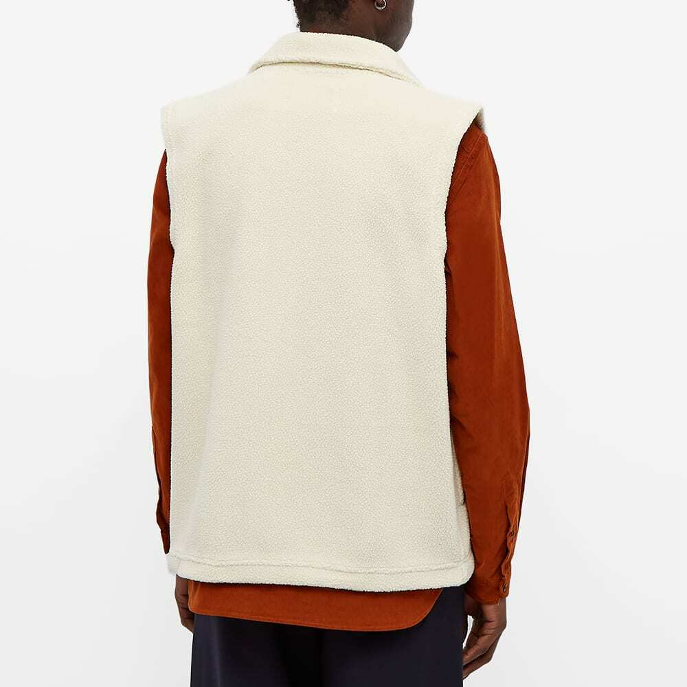 ECRU SHERPA FLEECE VEST