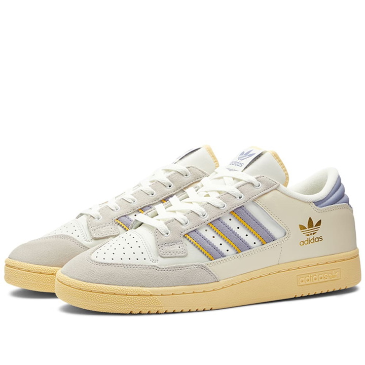 Photo: Adidas Men's Centennial 85 Lo Sneakers in Crystal White/Silver Violet