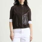 Nothing Written Women's Heritage Leather Vest in Dark Mocha