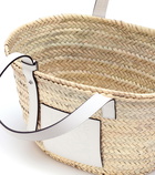 Loewe - Medium leather-trimmed basket tote