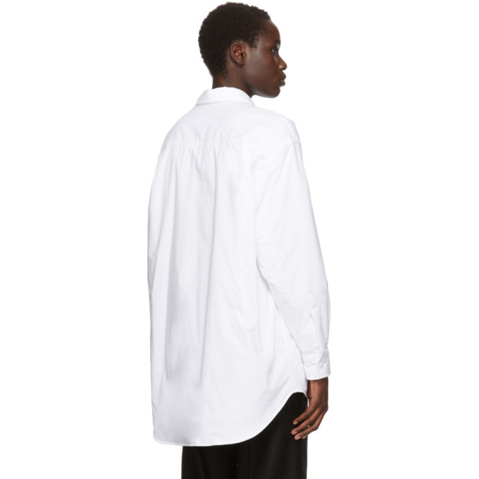 MM6 Maison Margiela White Padded Dress Shirt MM6 Maison Margiela