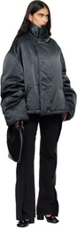 MM6 Maison Margiela Black Oversized Padded Jacket