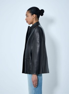 Khaite Single-Breasted Leather Jacket