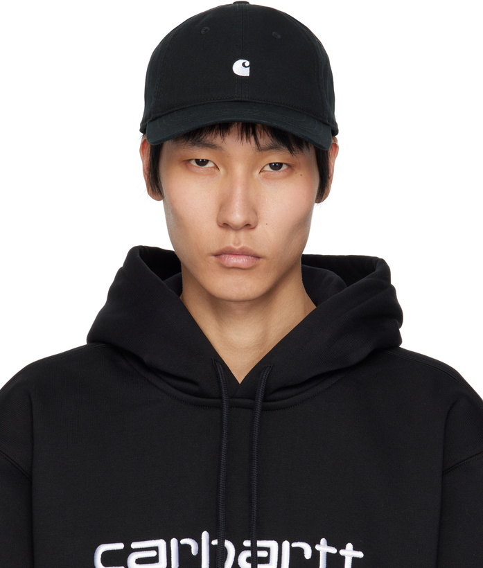 Photo: Carhartt Work In Progress Black Madison Logo Cap