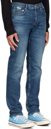 Frame Blue Straight-Leg Jeans