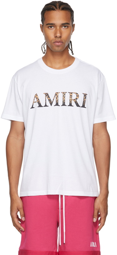 Photo: AMIRI Black Leopard Logo T-Shirt