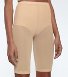 David Koma Mesh jersey shorts