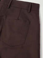 Séfr - Jiro Wide-Leg Twill Trousers - Brown